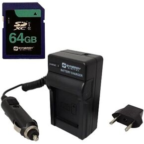 Synergy Digital Accessory Kit, Compatible with Panasonic AJ-PX270 microP2 Handheld AVC-ULTRA HD Camcorder includes: SY-SD64GB Memory Card, SDM-118 Charger