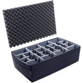 Grey CVPKG Padded dividers for The Pelican iM2950 case. (with lid Foam)