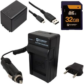 Synergy Digital Accessory Kit, Compatible with Panasonic HC-V800 Camcorder includes: ACD789 Battery, SDM-1529 Charger, USBM USB Cable, SY-SD32GB Memory Card