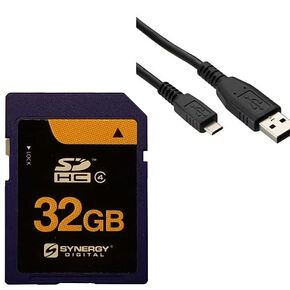 Accessory Kit Compatible with Synergy Digital, Works with Sony HDR-CX675 Full HD Camcorder includes: USBM USB Cable, SY-SD32GB Memory Card