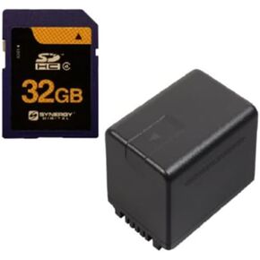 Synergy Digital Accessory Kit, Compatible with Panasonic HC-V180K Full HD Camcorder includes: SY-SD32GB Memory Card, ACD789 Battery