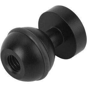Ball Head Base Mount, Metal Ball Head Base Mount Diving Light Bracket Action Camera Ball Head Base Hot Shoe Mount Hot Shoe Mount 1/4 Screw Hole (Black) (Red)