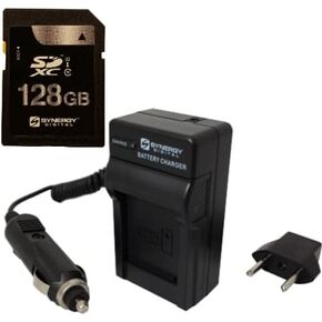 تعمل مجموعة الملحقات المتوافقة مع Synergy Digital ، مع Sony HXR-NX80 4K NXCAM Camcorder تشمل: شاحن SDM-109 ، بطاقة ذاكرة SY-SD128GB
