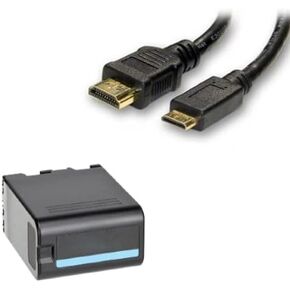 Accessory Kit Compatible with Synergy Digital, Works with Sony PXW-Z280 Camcorder includes: HDMI6FM AV & HDMI Cable, ACD782 Battery
