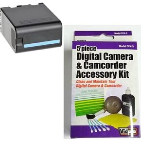 Accessory Kit Compatible with Synergy Digital, Works with Sony PXW-Z190 4K Camcorder includes: ZELCKSG Care & Cleaning, ACD782 Battery