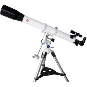 Practical Telescope Refractor Telescope with Finder Scope Portable Telescope for Astronomy Beginners 90 Degree Full Zenith Mirror Focal Length 9000Mm Finder Mirror 6X24