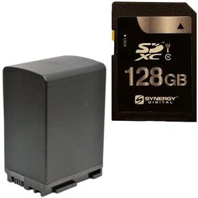 Synergy Digital Accessory Kit, Compatible with Canon XA11 Compact Full HD Camcorder includes: ACD788 Battery, SY-SD128GB Memory Card
