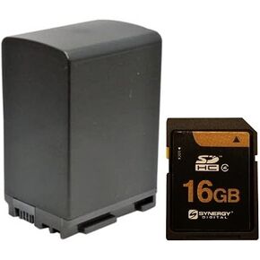 Synergy Digital Accessory Kit, Compatible with Canon VIXIA GX10 UHD 4K Camcorder includes: ACD788 Battery, SY-SD16GB Memory Card