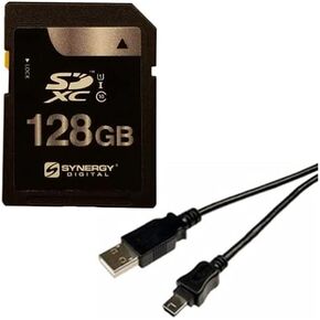 Accessory Kit Compatible with Synergy Digital, Works with Sony HXR-NX5R NXCAM Camcorder includes: USB5PIN USB Cable, SY-SD128GB Memory Card