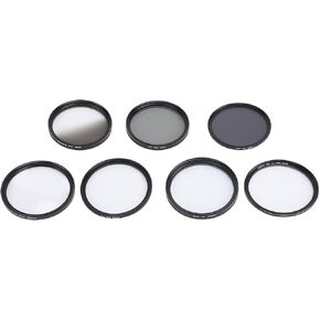 Camera Lens Filters, 7 Pcs Graduated Grey Soft White Camera Lens Filter Kit for Photography (55mm)