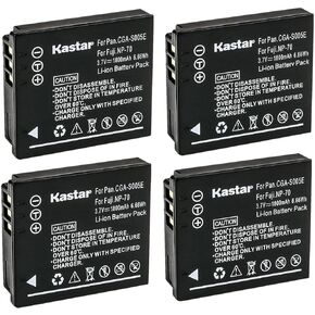 Kastar 1-Pack CGA-S005 Battery Replacement for Panasonic Lumix DMC- FX8, Lumix DMC- FX9, Lumix DMC- LX1, Lumix DMC- LX2, Lumix DMC- LX3, Lumix DMC- FS1, Lumix DMC- FS2, Lumix DMC- FX01 Camera