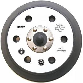 Replacement Backing Pad 6" Hook Loop for Porter Cable Polisher 7424 7424XP 18001