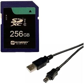 Accessory Kit Compatible with Synergy Digital, Works with Sony PXW-X400KF 16x Camcorder includes: USB5PIN USB Cable, KSD256GB Memory Card