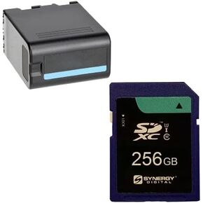 Accessory Kit Compatible with Synergy Digital, Works with Sony PXW-Z190 4K Camcorder includes: ACD782 Battery, KSD256GB Memory Card