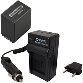 Accessory Kit Compatible with Synergy Digital, Works with Sony PXW-Z90V 4K HDR XDCAM Camcorder includes: SDM-109 Charger, SDNPFV100 Battery