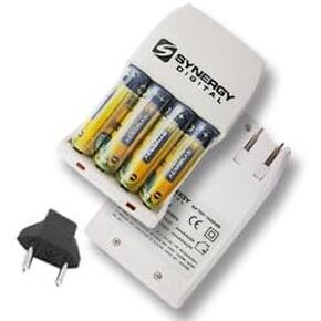 Canon Powershot A540 Digital Camera Battery and Charger Replacement of 4 AA NiMH 2800mAh Rechargable Batteries, with Charger