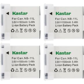 Kastar 2-Pack NB-11L Battery Replacement for Canon IXUS 155, IXUS 157, IXUS 160, IXUS 165, IXUS 170, IXUS 172, IXUS 175, IXUS 177, IXUS 180, IXUS 185, IXUS 190, IXUS 240 HS, IXUS 245 HS Camera