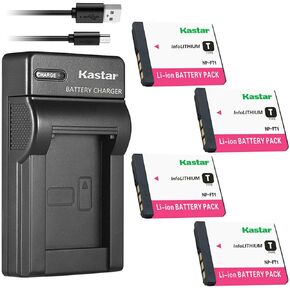 Kastar 1-Pack NP-FT1 Battery and Slim USB Charger Replacement for Sony Cyber-Shot DSC-T5/R, Cyber-Shot DSC-T9, Cyber-Shot DSC-T10 Cyber-Shot DSC-T10/B Cyber-Shot DSC-T10/P Cyber-Shot DSC-T10/W Camera