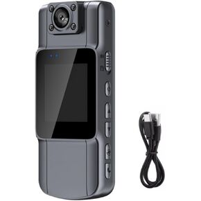 ZEZEFUFU Mini Body Camera HD 1080P Wearable Camcorder with 180° Rotatable Lens Night Vision Parts