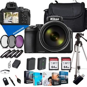 Nikon Coolpix P950 Digital Camera+Case+Tripod+Extra Battery+Filters+Photo Program
