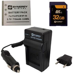 Synergy Digital Accessory Kit, Compatible with HamiltonBuhl ActionPro Camcorder includes: SDNP40 Battery, SDM-142 Charger, SY-SD32GB Memory Card