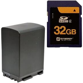 Synergy Digital Accessory Kit, Compatible with Canon XF400 UHD 4K60 Camcorder includes: ACD788 Battery, SY-SD32GB Memory Card