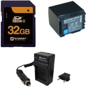 Synergy Digital Accessory Kit, Compatible with Canon XA11 Compact Full HD Camcorder includes: SDM-1503 Charger, ACD787 Battery, SY-SD32GB Memory Card