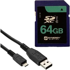 Synergy Digital Accessory Kit, Compatible with Panasonic HC-X2000 UHD 4K 3G-SDI/HDMI Pro Camcorder includes: SY-SD64GB Memory Card, USBM USB Cable