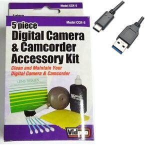 Synergy Digital Accessory Kit, Compatible with Panasonic Lumix DC-S1 Mirrorless Digital Camera includes: EM-USB-TYPEC-6B USB Cable, ZELCKSG Care & Cleaning