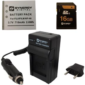 Synergy Digital Accessory Kit, Compatible with HamiltonBuhl ActionPro Camcorder includes: SDNP40 Battery, SDM-142 Charger, SY-SD16GB Memory Card