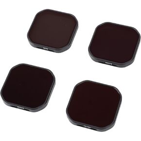 4PCS ND Filter Set for Pro 2 Action Camera, HD Optical Glass ND8 ND16 ND32 ND64 Neutral Density Lens Filter Set with Multi Coating, Water, and Scratch Proof
