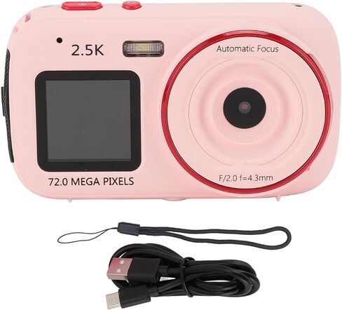 Compact Small Camera, Dual Screen 72MP Digital Camera 16X Digital Zoom MP3 Player for Outdoor (#2) in Saudi Arabia