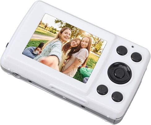 Keenso 16MP Digital Camera for Photography, 16X Digital Zoom, Portable Small Camera with 1080P Video, 2.4 Inch Display, for Outdoor Travel and Parties (White) in Saudi Arabia