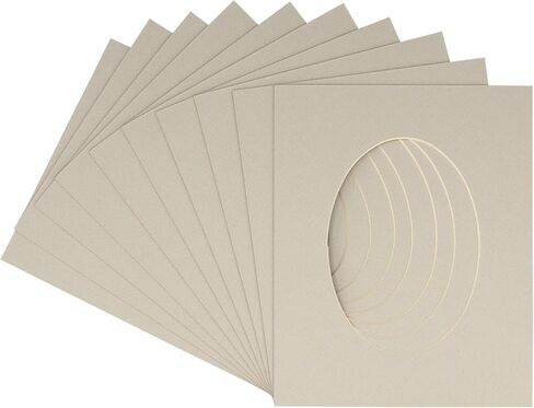 16x20 Mat Bevel Cut for 13.5x17 Photos - Precut Brittany Blue Oval Shaped Photo Mat Board Opening - Acid Free Matte to Protect Your Pictures - Bevel Cut for Family Photos, Pack of 1 Matboard in Saudi Arabia