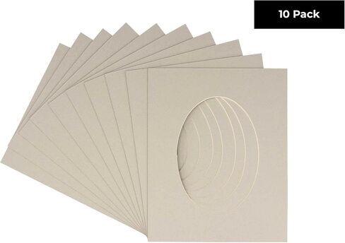 16x20 Mat Bevel Cut for 13.5x17 Photos - Precut Brittany Blue Oval Shaped Photo Mat Board Opening - Acid Free Matte to Protect Your Pictures - Bevel Cut for Family Photos, Pack of 1 Matboard in Saudi Arabia
