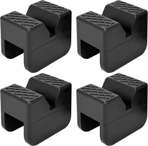 Jack Stand Pads, Jack Rubber Pad Adapter, Slotted Frame Rail Pinch Welds Protector Floor Jack Pad Adapter (2 Pack) in Saudi Arabia