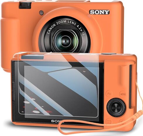 Silicone Case for SONY-ZV-1ii Digital Camera with with Removable Lens Cover and Screen Protector and a Lanyard for SONY-ZV-1ii Accessories -(Emerald Green) in Kuwait