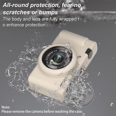 Silicone Case for SONY-ZV-1ii Digital Camera with with Removable Lens Cover and Screen Protector and a Lanyard for SONY-ZV-1ii Accessories -(Emerald Green) in Kuwait