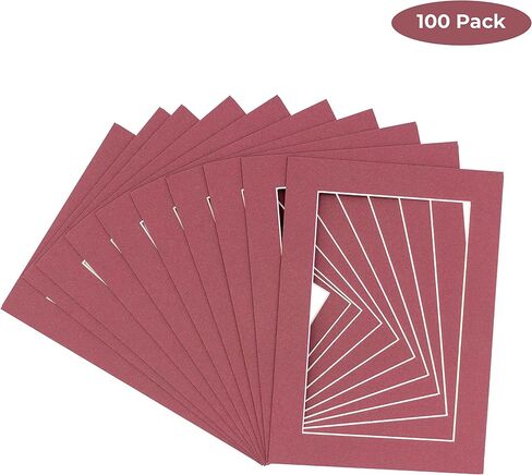 Countryarthouse Light Purple Acid Free 28 × 40 حصيرة إطار صورة مع قطع شطرة بيضاء لصور 24 × 36 - يناسب إطار 28x40 - حصيرة واحدة in Kuwait