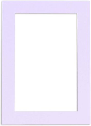 Countryarthouse Light Purple Acid Free 28 × 40 حصيرة إطار صورة مع قطع شطرة بيضاء لصور 24 × 36 - يناسب إطار 28x40 - حصيرة واحدة in Kuwait