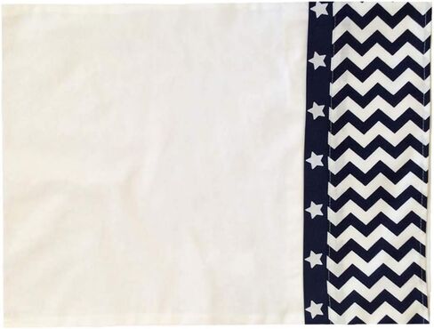 Arrows Pattern BLUE PILLOW COVER SHAM 14"x18" (35x45 cm) / 100% Cotton Flannel 4-24 Months Baby Bedding Nursery Toddler Infant for 3 Months, Half-Birthday, 6 Months celebrations in Saudi Arabia