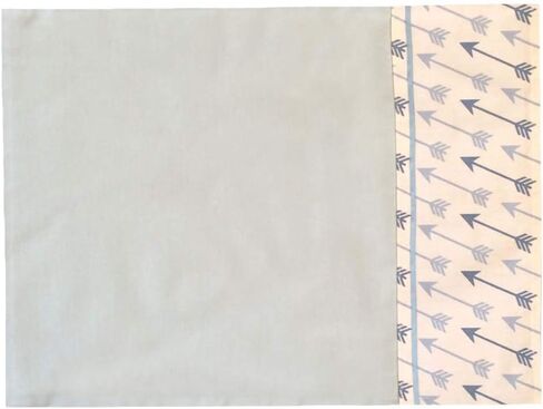 Arrows Pattern BLUE PILLOW COVER SHAM 14"x18" (35x45 cm) / 100% Cotton Flannel 4-24 Months Baby Bedding Nursery Toddler Infant for 3 Months, Half-Birthday, 6 Months celebrations in Saudi Arabia