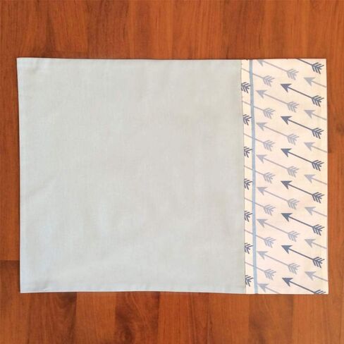 Arrows Pattern BLUE PILLOW COVER SHAM 14"x18" (35x45 cm) / 100% Cotton Flannel 4-24 Months Baby Bedding Nursery Toddler Infant for 3 Months, Half-Birthday, 6 Months celebrations in Saudi Arabia