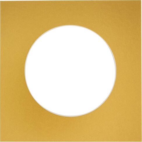 CountryArtHouse Hunter Green Acid Free 16x16 Circle Picture Frame Mat with White Core Bevel Cut for 12x12 Pictures - Fits 16x16 Frame - Pack of 1 Matboard in Kuwait