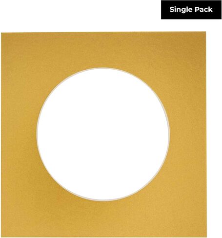 CountryArtHouse Hunter Green Acid Free 16x16 Circle Picture Frame Mat with White Core Bevel Cut for 12x12 Pictures - Fits 16x16 Frame - Pack of 1 Matboard in Kuwait