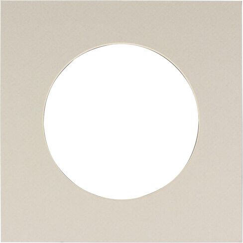 CountryArtHouse Hunter Green Acid Free 16x16 Circle Picture Frame Mat with White Core Bevel Cut for 12x12 Pictures - Fits 16x16 Frame - Pack of 1 Matboard in Kuwait