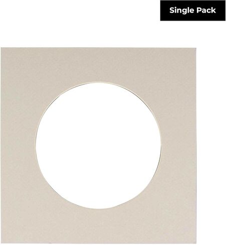 CountryArtHouse Hunter Green Acid Free 16x16 Circle Picture Frame Mat with White Core Bevel Cut for 12x12 Pictures - Fits 16x16 Frame - Pack of 1 Matboard in Kuwait