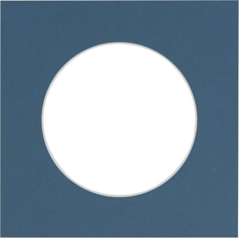 CountryArtHouse Hunter Green Acid Free 16x16 Circle Picture Frame Mat with White Core Bevel Cut for 12x12 Pictures - Fits 16x16 Frame - Pack of 1 Matboard in Kuwait