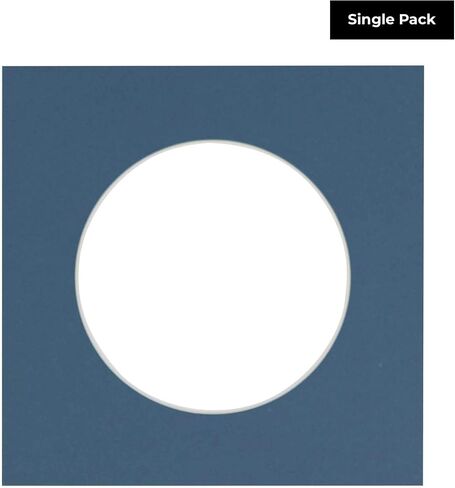 CountryArtHouse Hunter Green Acid Free 16x16 Circle Picture Frame Mat with White Core Bevel Cut for 12x12 Pictures - Fits 16x16 Frame - Pack of 1 Matboard in Kuwait