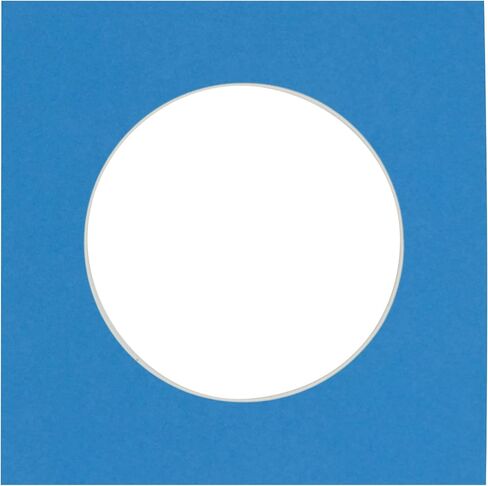 CountryArtHouse Hunter Green Acid Free 16x16 Circle Picture Frame Mat with White Core Bevel Cut for 12x12 Pictures - Fits 16x16 Frame - Pack of 1 Matboard in Kuwait